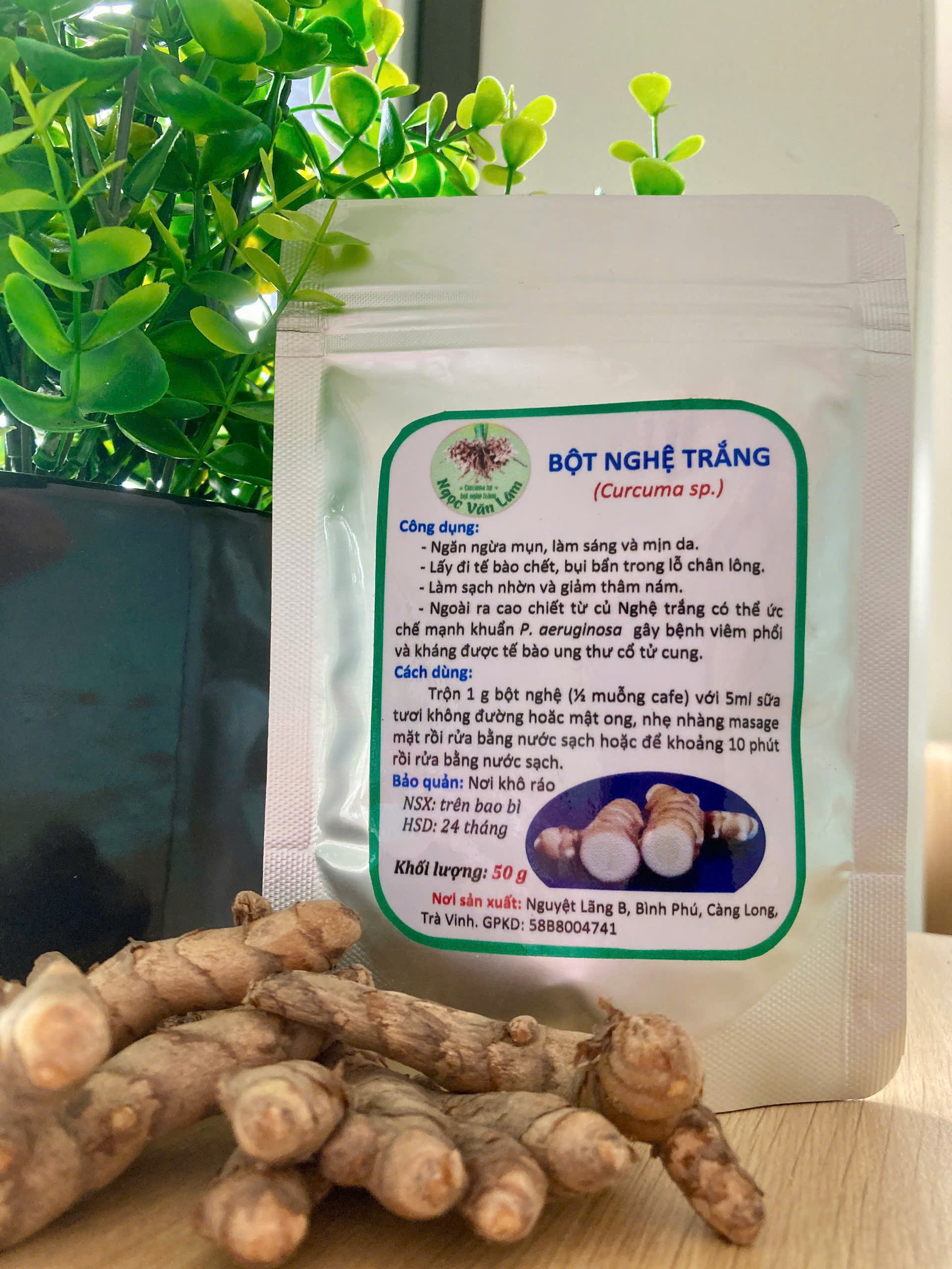 Bột nghệ trắng