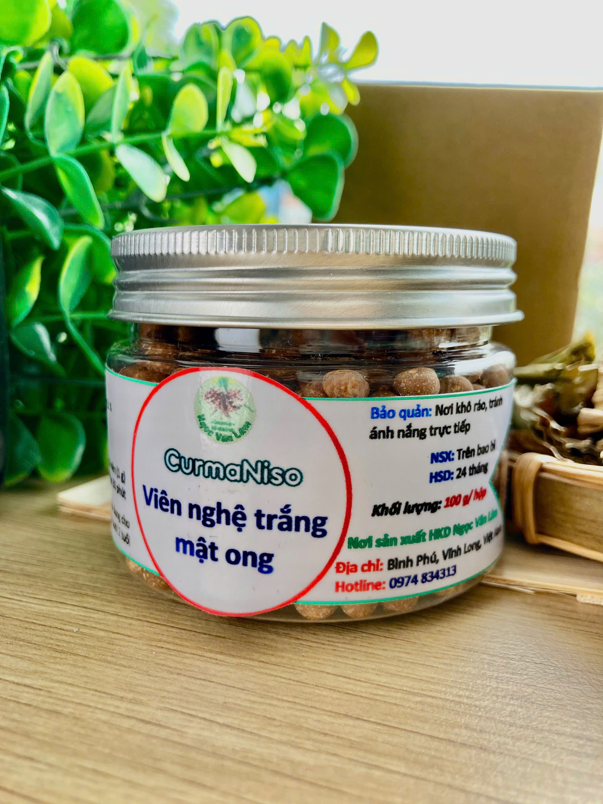 Viên nghệ trắng mật ong